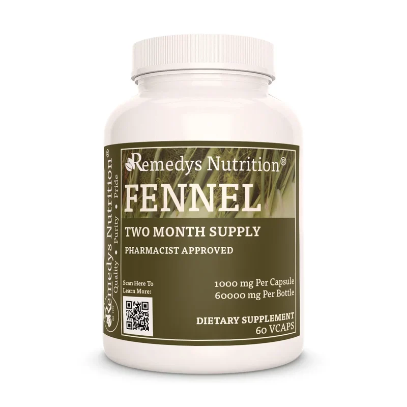 Fenouil 1000 mg, 60 gélules végétaliennes