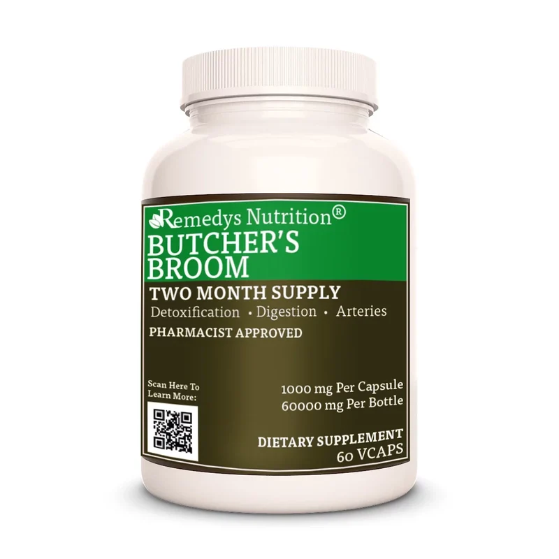 Petit houx 1000 mg, 60 capsules végétaliennes
