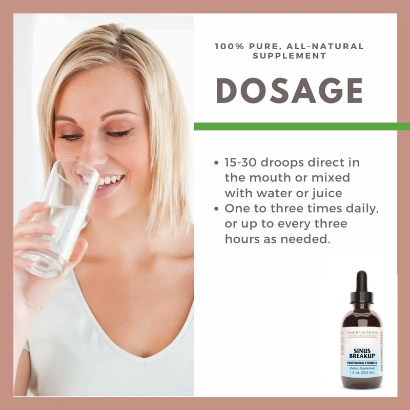 Liquide de rupture des sinus 1 once liquide
