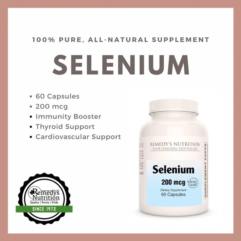 Sélénium 200 mcg, 60 capsules végétaliennes