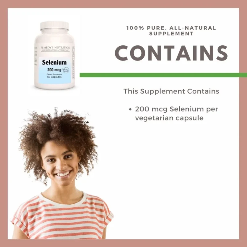 Sélénium 200 mcg, 60 capsules végétaliennes