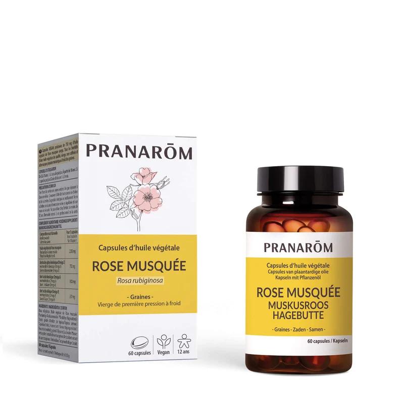 Capsules d'Huile Végétale de Rose musquée