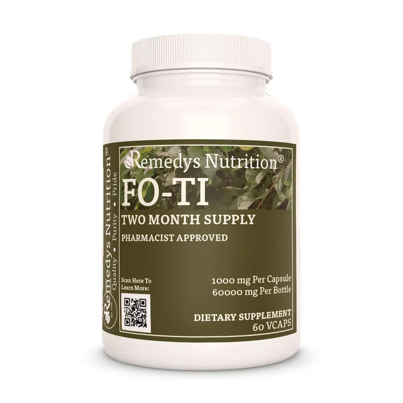 Fo-Ti (He Shou Wu) 1000 mg, 60 gélules végétaliennes