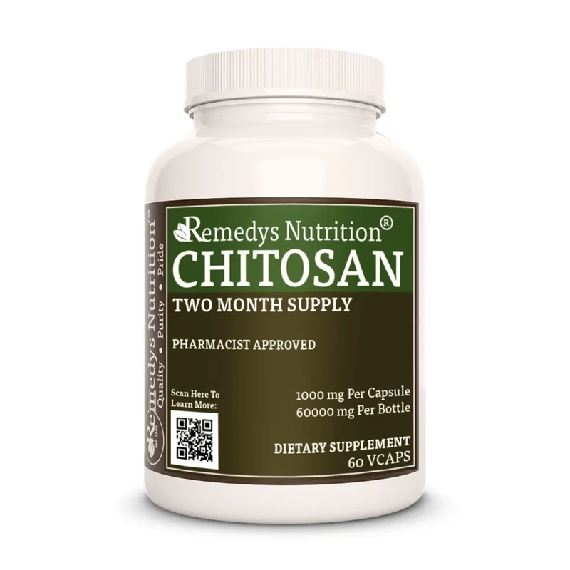 Chitosane 1000 mg, 60 capsules végétaliennes