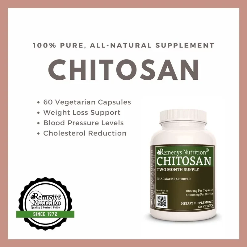 Chitosane 1000 mg, 60 capsules végétaliennes