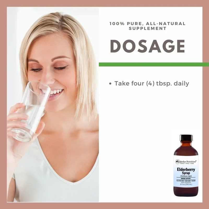Sirop de sureau pour la toux et les maux de gorge 4 ml