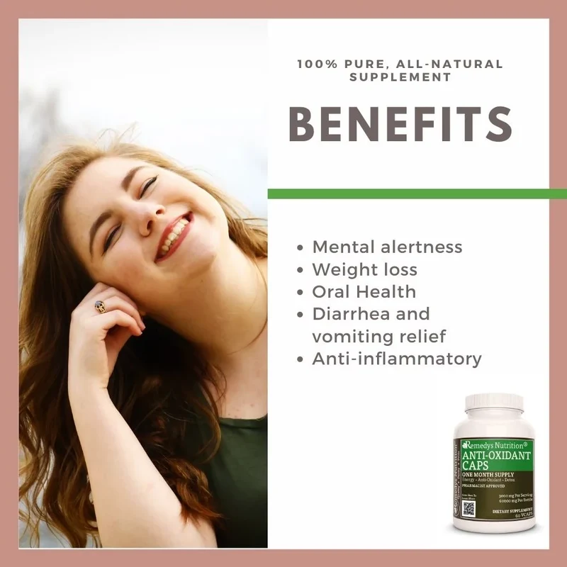 Anti-Oxidant™ 1000 mg, 60 capsules végétaliennes