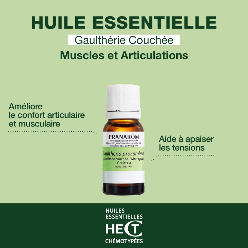 Huile Essentielle de Gaulthérie couchée