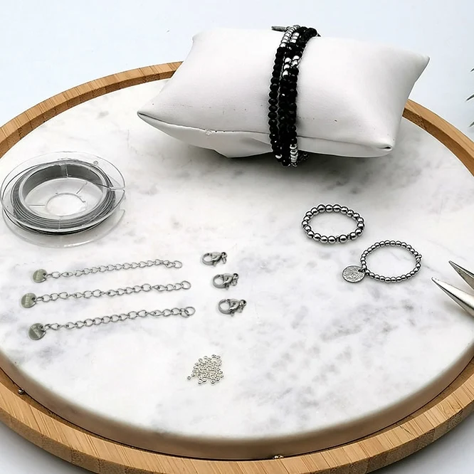 Kit découverte bijoux sur fil câblé, argenté
