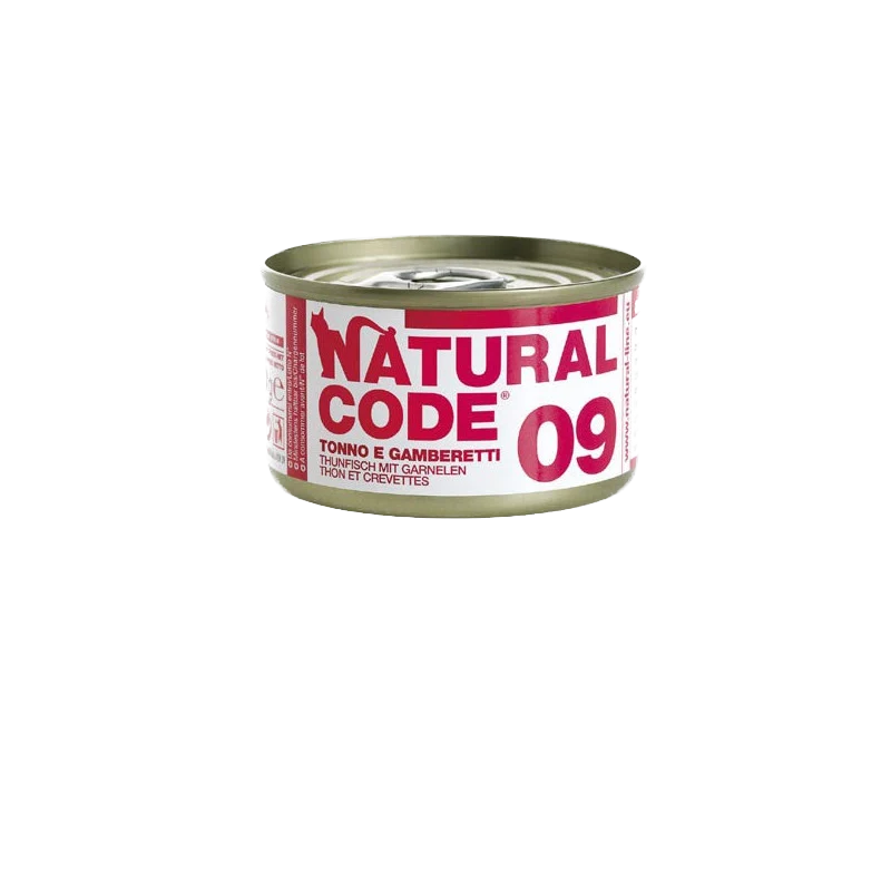 Pâtée pour chat - Thon et Crevettes - Natural Code