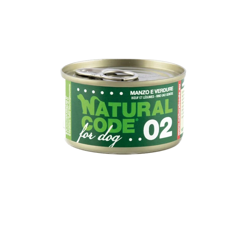 Pâtée pour chien - Boeuf et Légumes - Natural Code