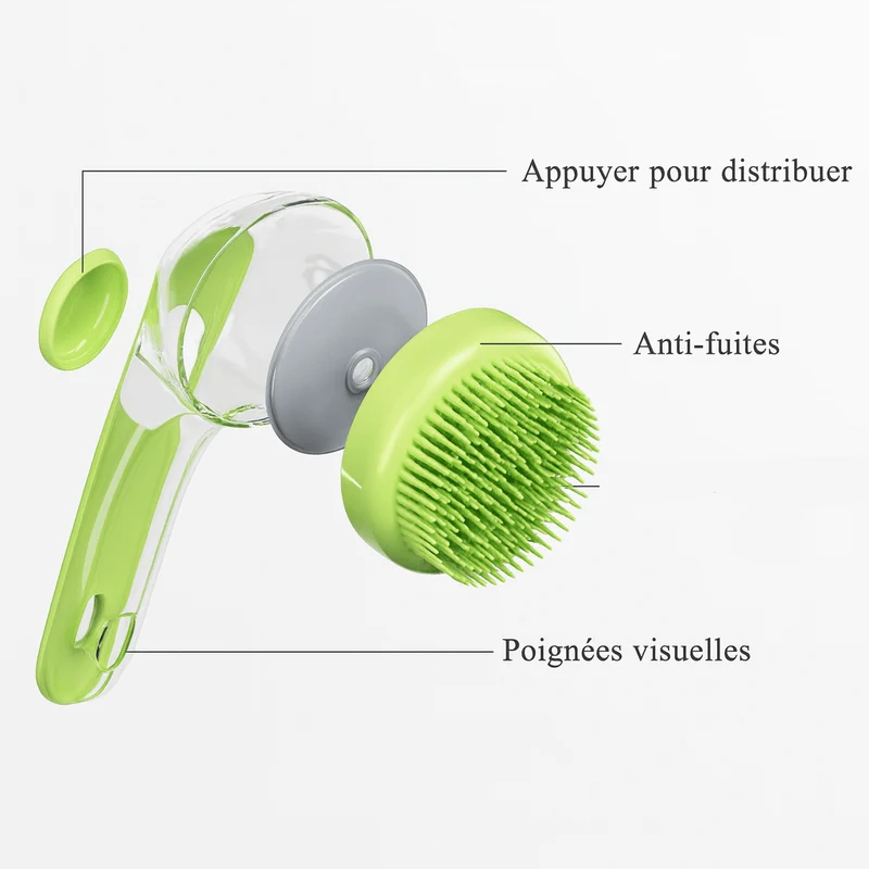 Brosse massage chien