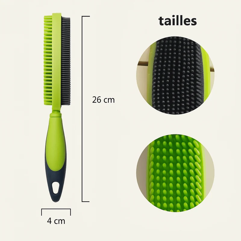 Brosse caoutchouc pour chien