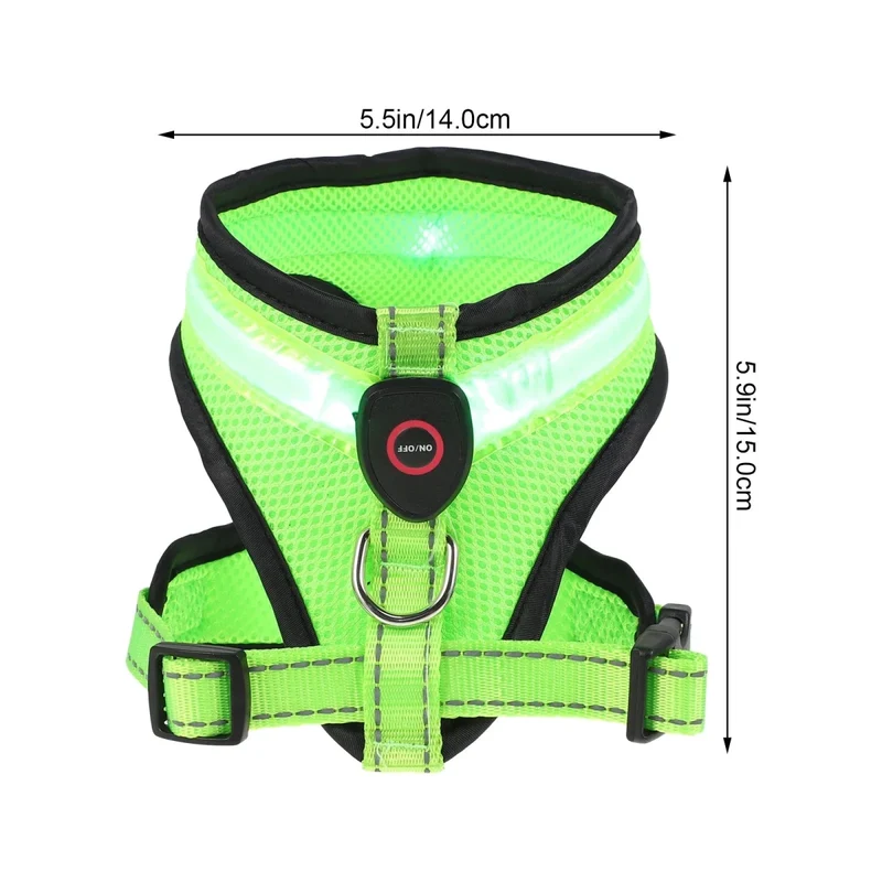 Harnais fluorescent pour petit chien