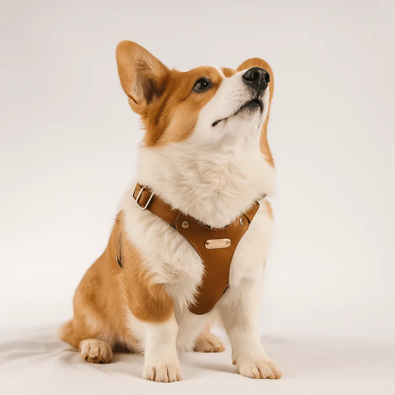 Harnais de cuir pour petit chien