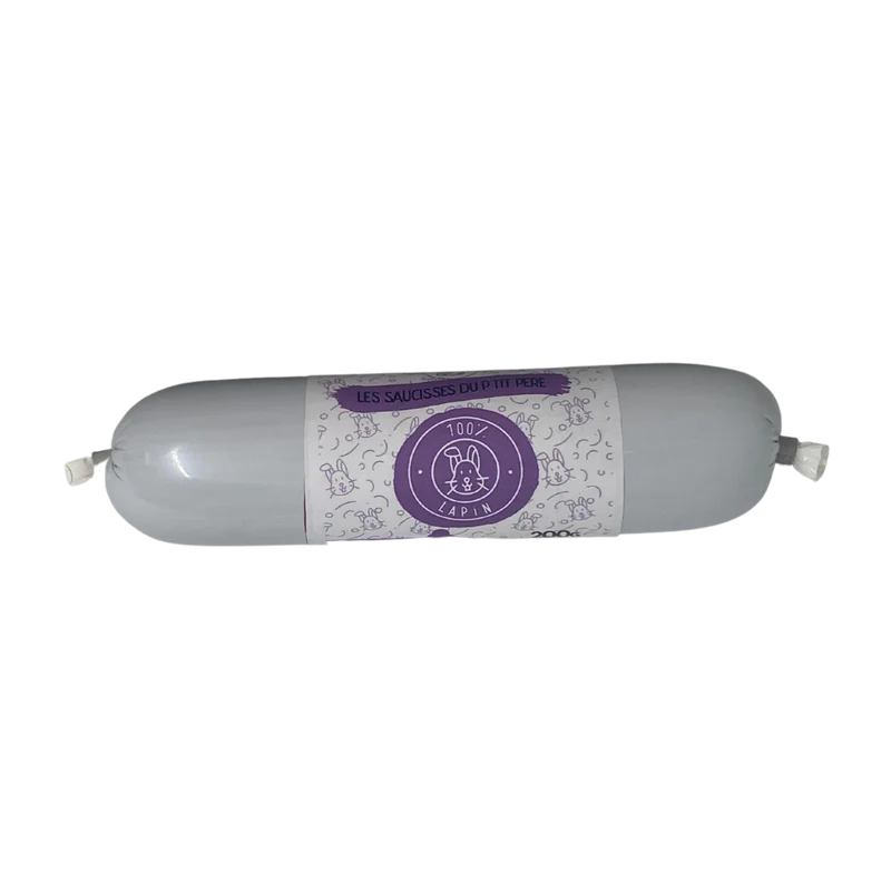 Boudin de pâtée - saveur lapin pour chiens et chats