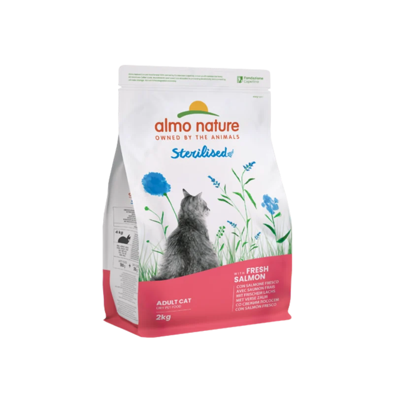 Croquettes pour chat stérilisé - Saumon - Holistic - Almo Nature