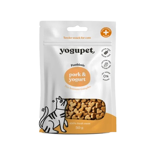 Friandises porc & yaourt - Yogupet - chats