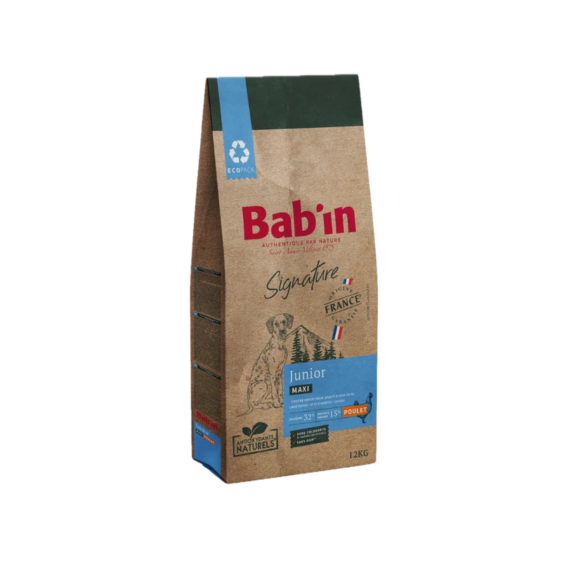 Croquettes pour chien - Junior Maxi - Poulet - Bab'in Signature
