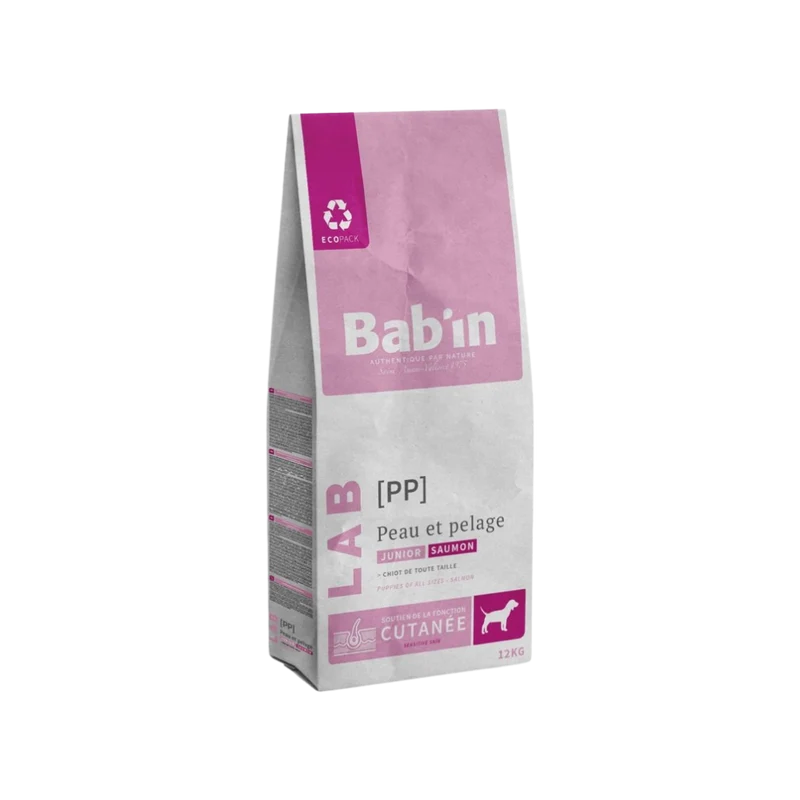 Croquettes pour chien - Junior Peau et Pelage - Saumon - Bab'in LAB