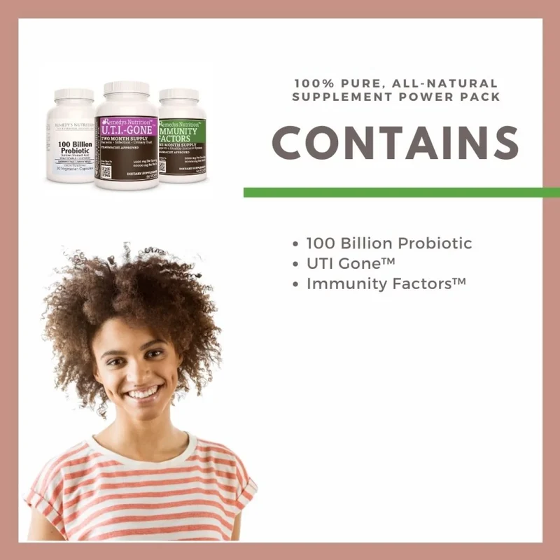 Pack de trois capsules pour les infections urinaires