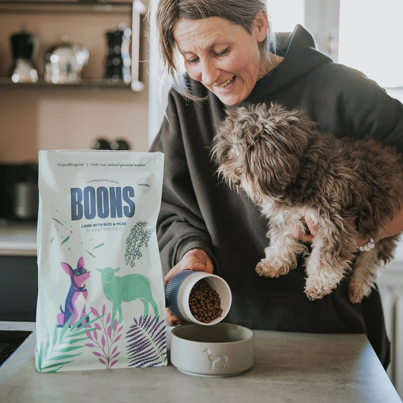 Hundefutter Boons Lamm (für ausgewachsene Hunde kleiner Rassen)