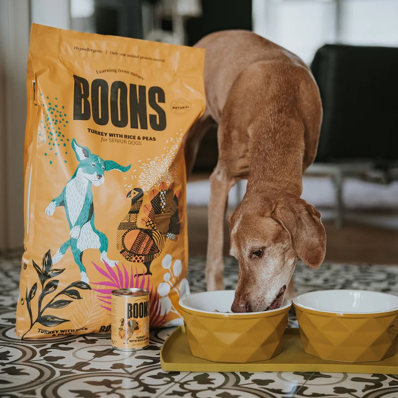 Hundefutter Boons Pute (für ältere Hunde)