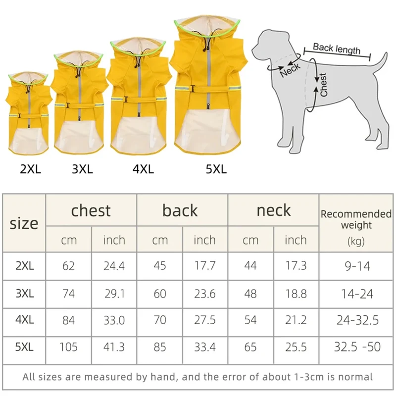 Imperméable voyant pour chien