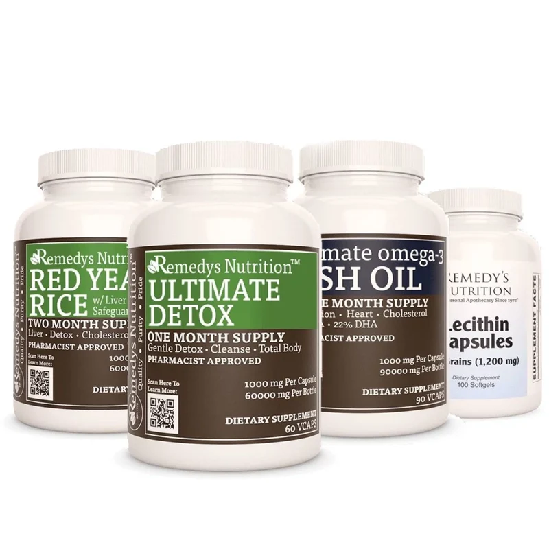 Cholesterol Power Pack™ Quatre flacons de capsules et de gélules