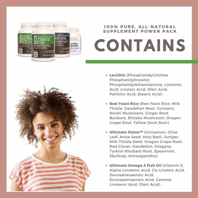 Cholesterol Power Pack™ Quatre flacons de capsules et de gélules