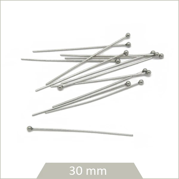 Env. 75 tiges billes en acier 30 mm