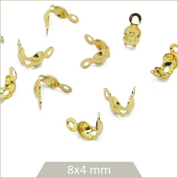 20 embouts cache-noeuds en acier inoxydable 304 doré