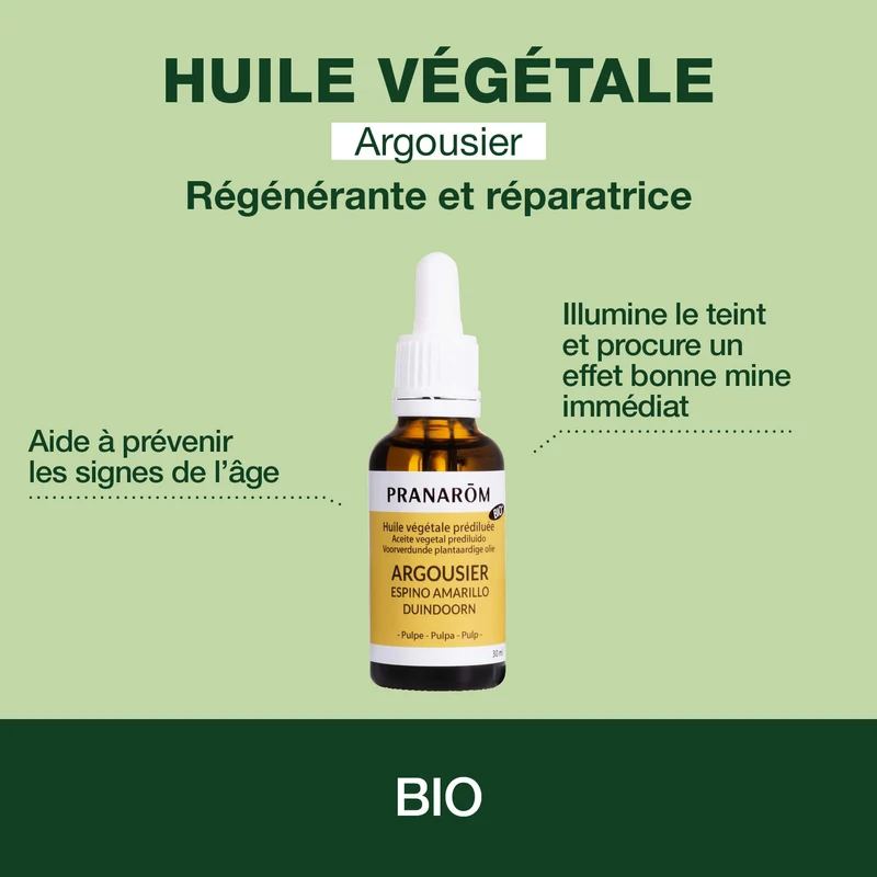 Huile Végétale d'Argousier - Bio