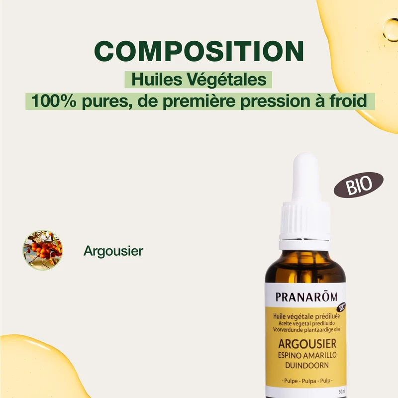 Huile Végétale d'Argousier - Bio