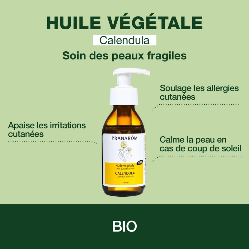 Huile Végétale de Calendula - Bio
