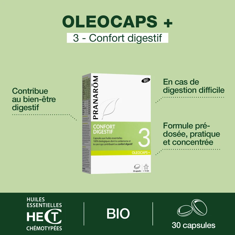 Oleocaps n°3 - Confort digestif - Bio