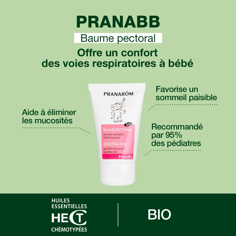 Baume pectoral bébé - Bio