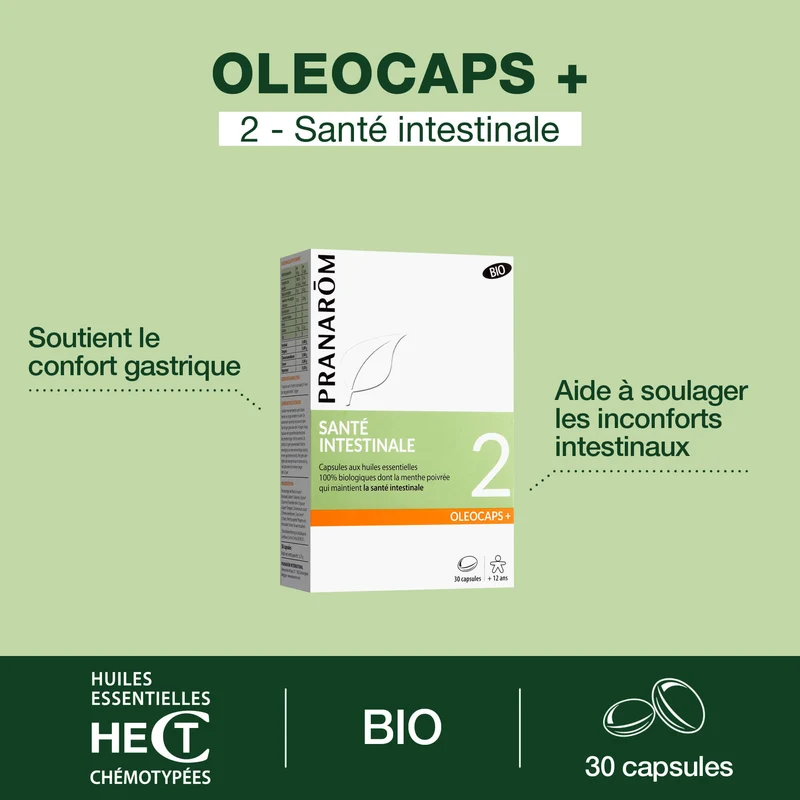 Oleocaps 2 - Santé intestinale - Bio