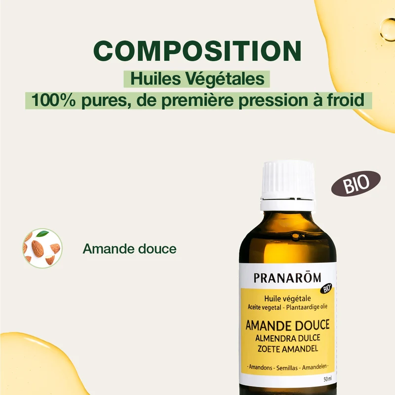 Huile Végétale d'Amande douce - Bio