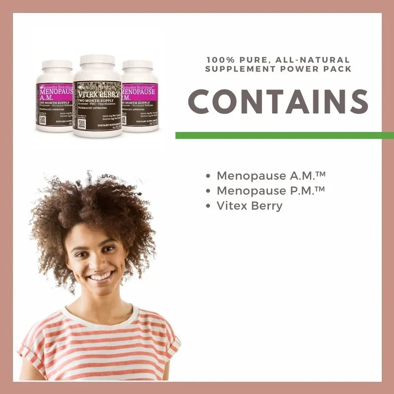 Pack d'énergie pour la ménopause et le sommeil™, trois flacons de capsules