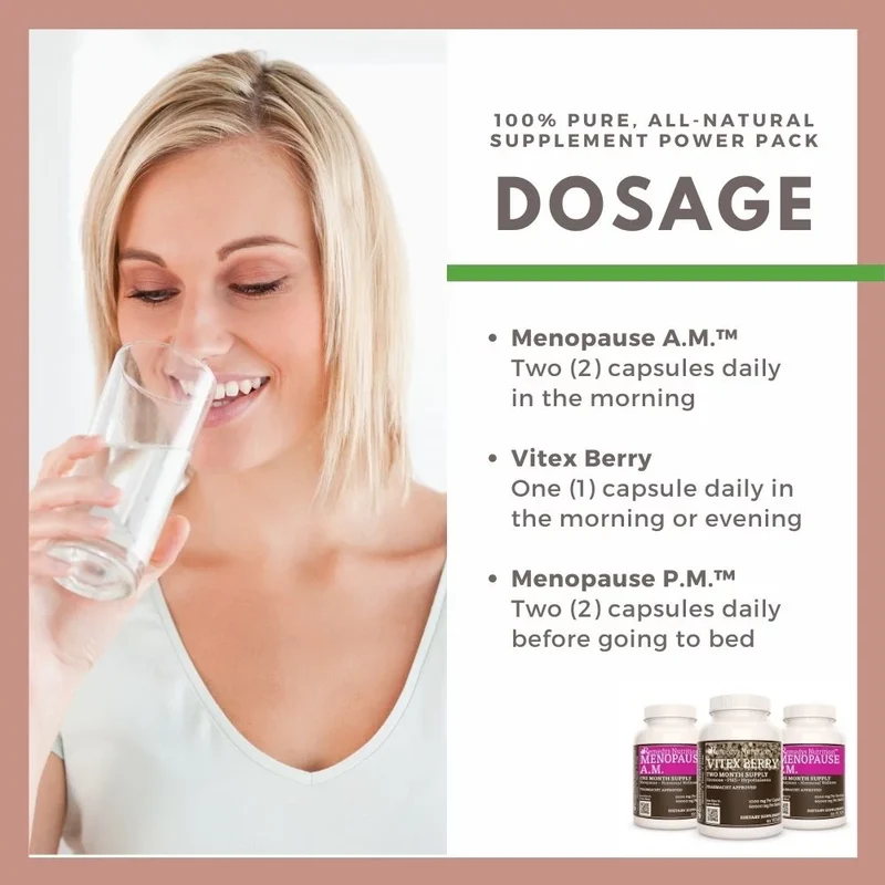 Pack d'énergie pour la ménopause et le sommeil™, trois flacons de capsules