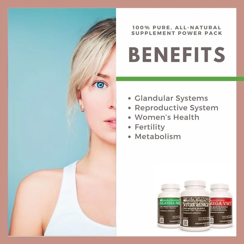 Pack d'énergie hormonale™, trois flacons de capsules