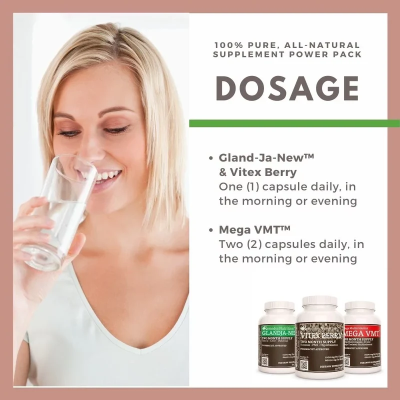 Pack d'énergie hormonale™, trois flacons de capsules