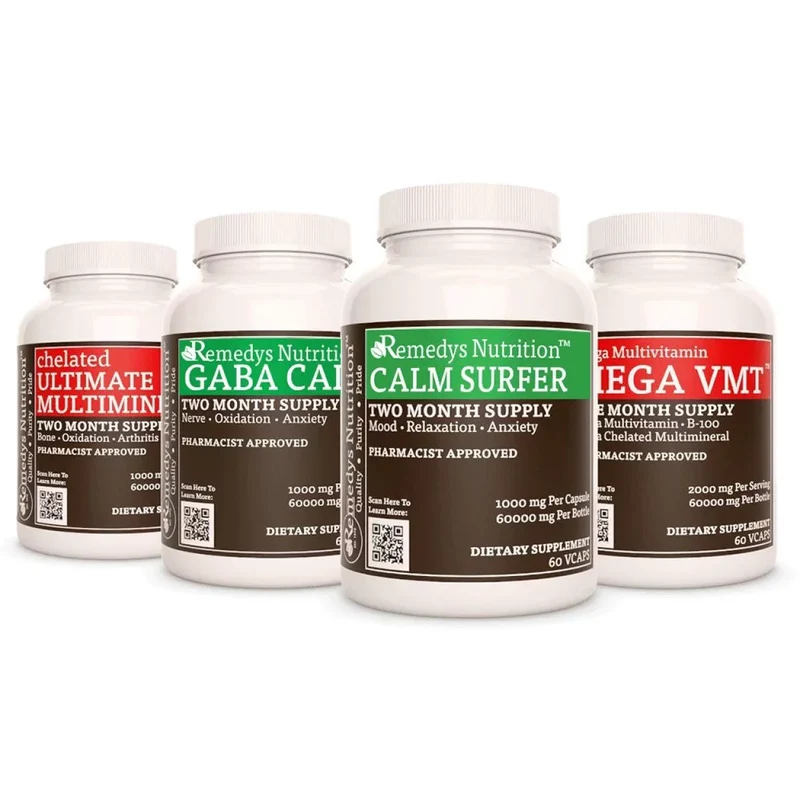 Pack de gestion du stress™, quatre flacons de capsules