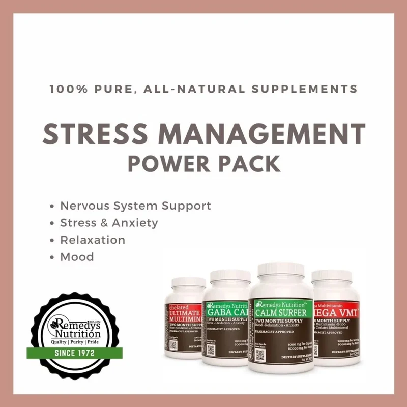 Pack de gestion du stress™, quatre flacons de capsules