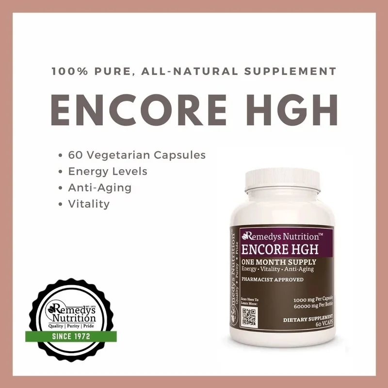 Encore HGH™ 1000 mg, 60 capsules végétaliennes