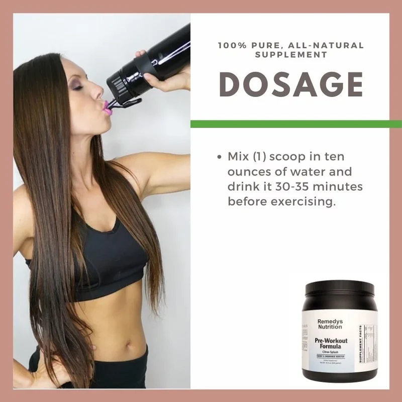 Formule pré-entraînement en poudre au goût d'agrumes 10.6 oz