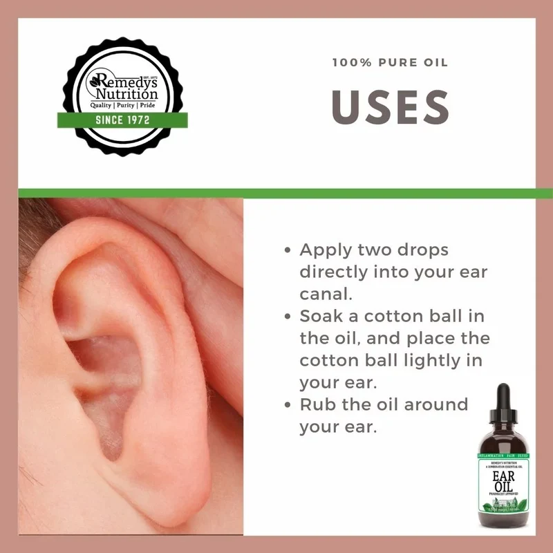 Huile essentielle pour les oreilles 2 fl oz