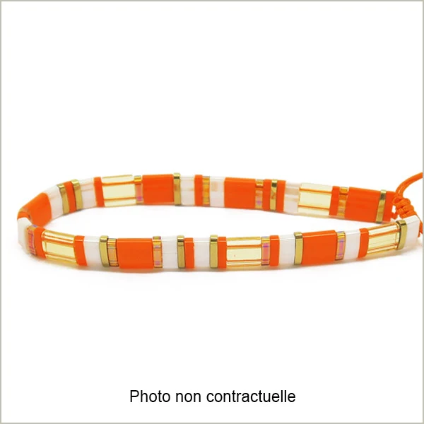6 g de mix de perles Tila mandarine