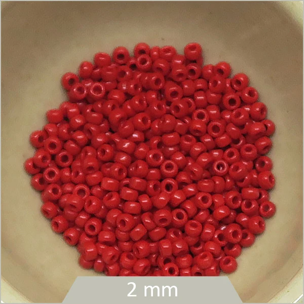 5 g Rocaille Miyuki 11/0, 0408 rouge opaque